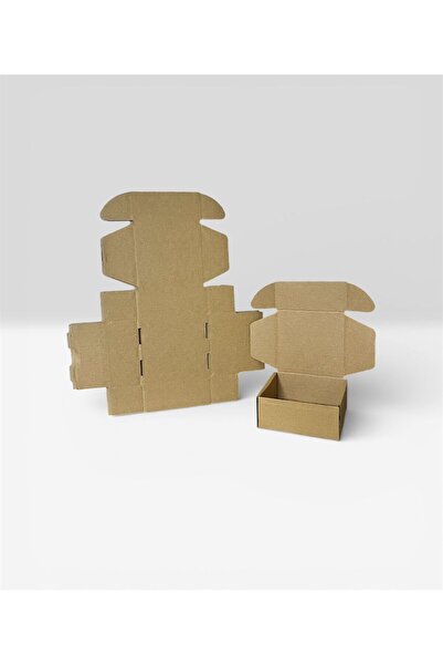 e Erta 12 x 12 x 5.30 CM 10 Adet Kilitli E Ticaret Karton Kargo Kutusu