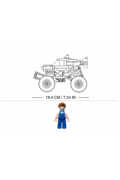 Sluban Power Bricks Pullback Off-road vehicle (273pcs)