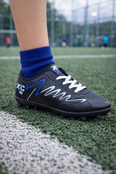 KANTEX Children's Velcro Elastic Band Lace-Up Football Boots Futbol Halı Saha02