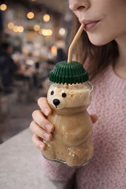 SYG Barista Cam Soğuk Ayıcıklı İçecek Bardağı 550ml