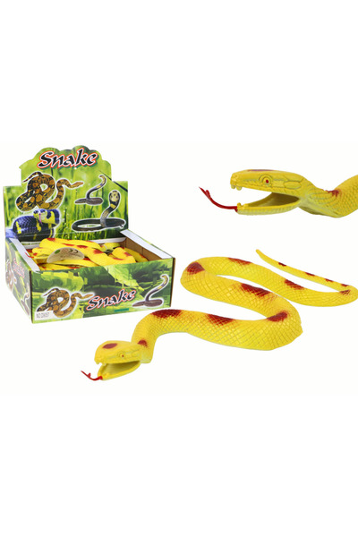 Three top online Șarpe artificial din cauciuc galben cu pete roșii
