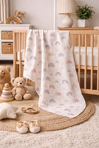 Pico Baby Multi-Purpose 2-Layer Muslin Blanket & Coverlet / 100% Cotton / Oek...