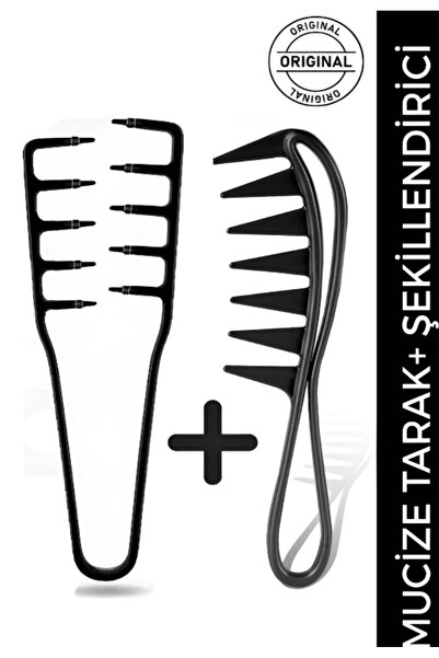Anil Professional Cosmetics Mucizevi Tarak ve Şekillendirme Tarağı 2’li Set