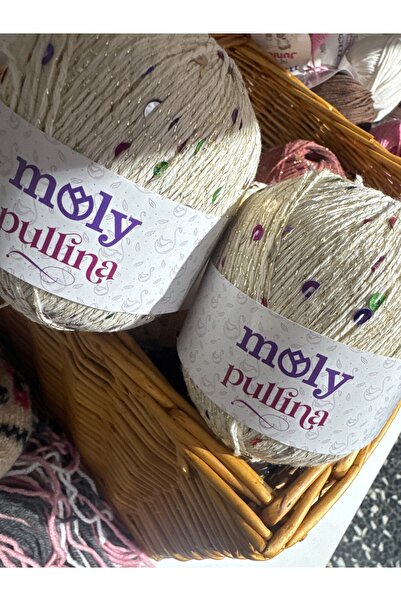 opsiyonel Moly pullina simli pullu ip 2li