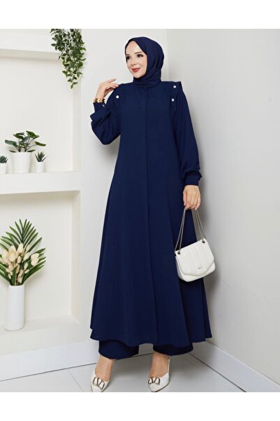 Veka Lacivert pantolon tunik takım