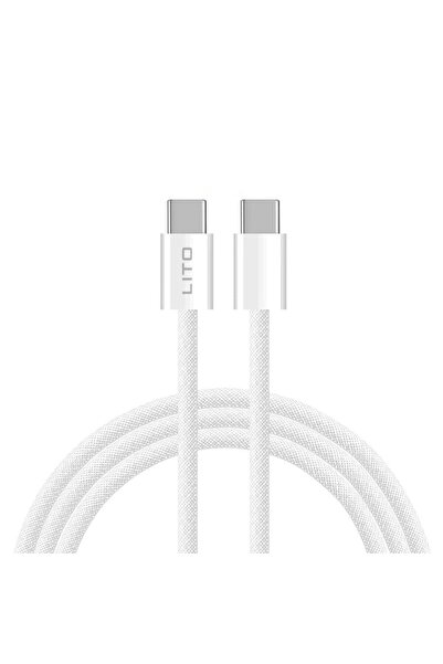Lito Cablu de Date Type-C la Type-C 60W, 1m - (LD04) - White