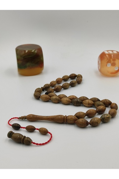 ALTUNTAŞ Master Craftsman-Made Scented Pelesenk Wood Praying Beads 8.5 * 12 m...