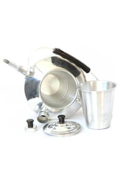 Genel Markalar Çift Taraflı Alüminyum Çaydanlık N°22 Süzgeçli Demlik