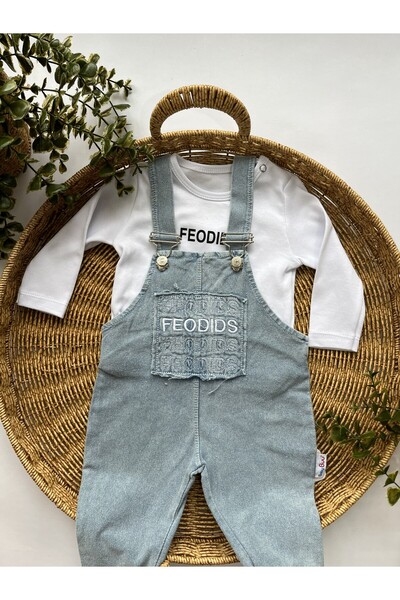 Baby Buu Lovmi Baby FEODİDS BASKILI KOT SALOPET TULUM