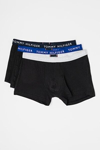 Tommy Hilfiger Boxer Set with Logo Band - 3 Pairs, Black
