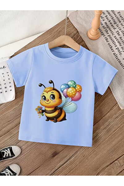 Cevval Short Sleeve Printed Children's T-Shirt