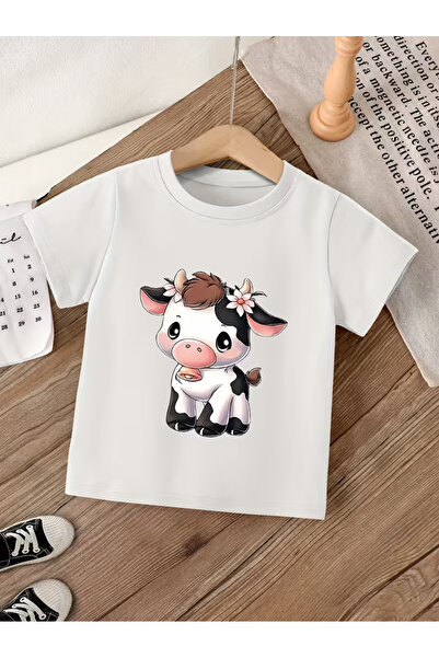 Cevval Short Sleeve Printed Children's T-Shirt