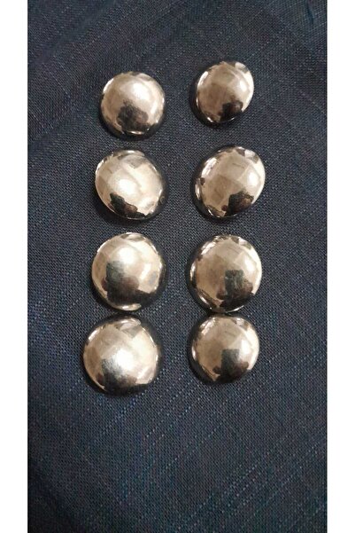ILCARE Siyah Nikel Kaplama Metal Düğme 32 BOY 25 mm 8 Adet