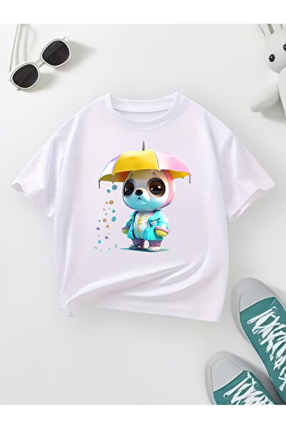 Cevval Short Sleeve Printed Children's T-Shirt