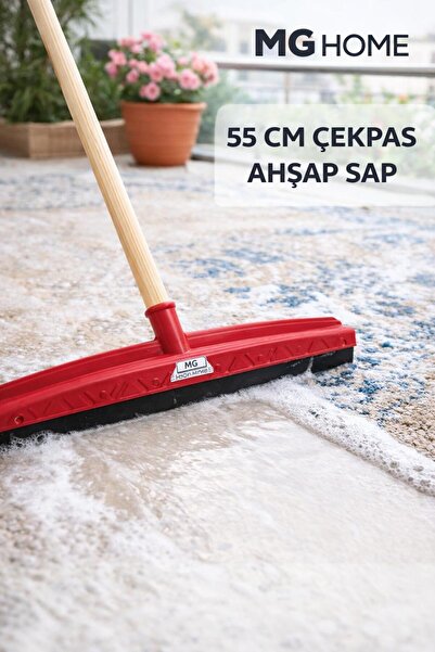 VENON 1 TAKIM⭐ MADİ⭐Yer Çekpas Çek Çek 55 Cm ⭐ AHŞAP SAPLI Yer Silecek Metal ...