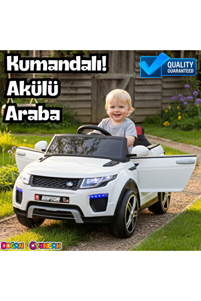 Doğan Oyuncak Dünyası Raptor GT Beyaz Uzaktan Kumandalı 4X2 12 Volt Akülü Ara...