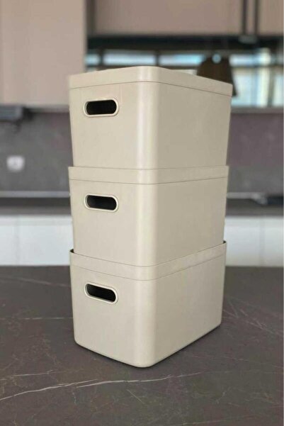 Prima Nova LINEA BOX ОРГАНІЗАТОР 3 ШТУКИ ПІСКОВО-БЕЖОВИЙ