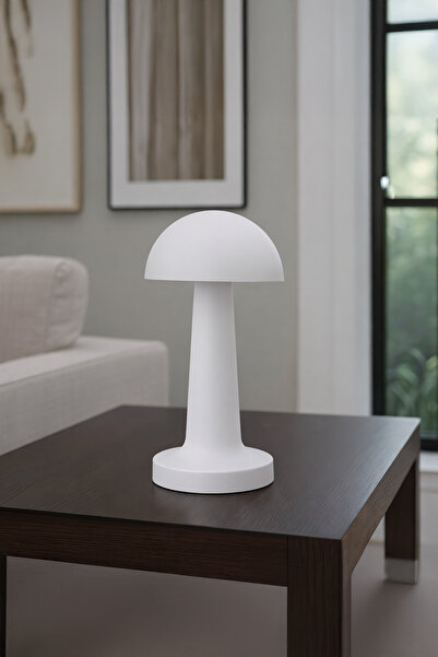 Vadi Dokunmatik Şarjlı 3 Kademeli Işıklı Gece Lambası USB Girişli Beyaz Metal...