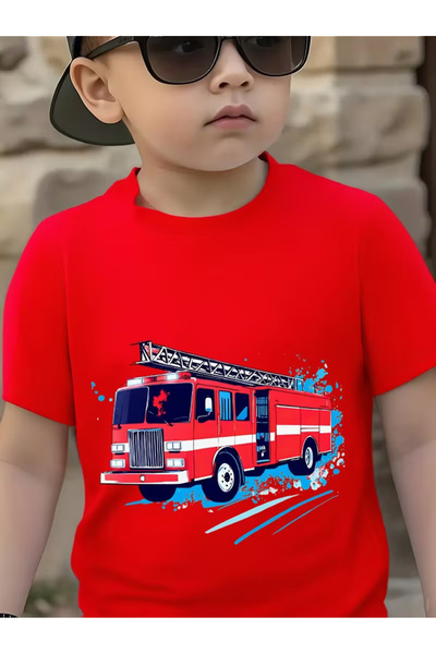 YUNAYT ДЕТСКА ТЕНИСКА С ЩАМП С КЪС РЪКАВ