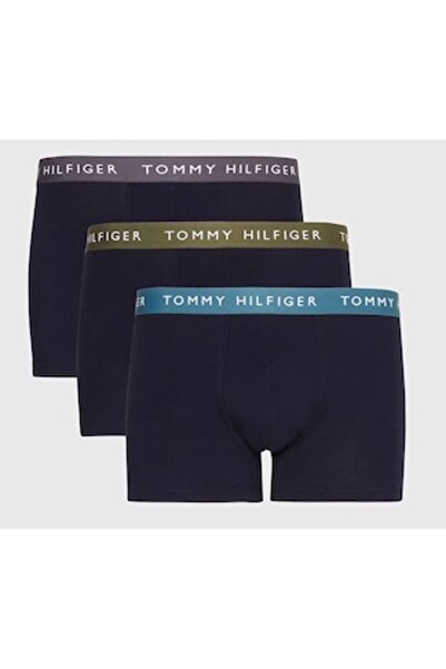Tommy Hilfiger Set of 3 Men's Boxers, Tommy Hilfiger, Cotton, Navy Blue, S