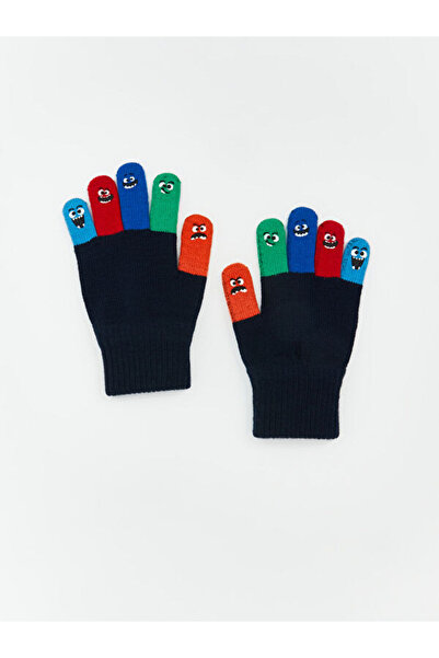 LC Waikiki Rmz Gi̇yi̇m Farkiyla Color Blocked Boys' Gloves