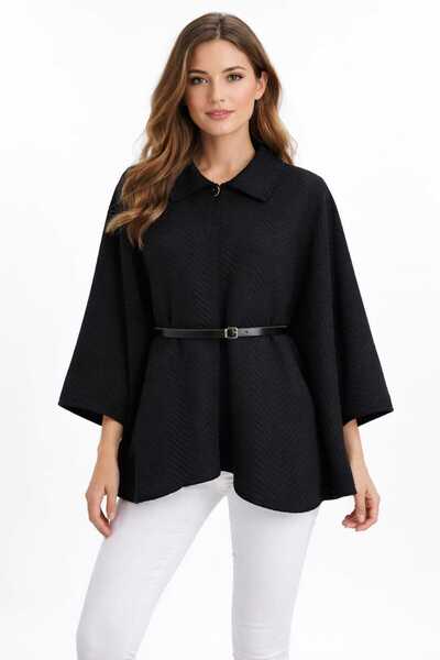 Charly Butik Kemerli Yarasa Kollu Panço