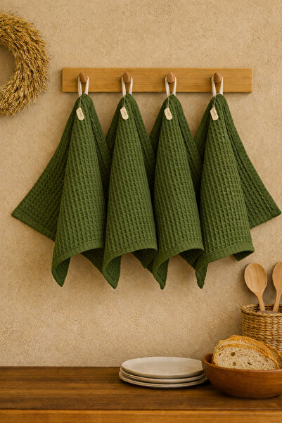 Calista home Waffle Cotton Soft Kitchen Drying and Sink Guest Hand Towel 30X3...