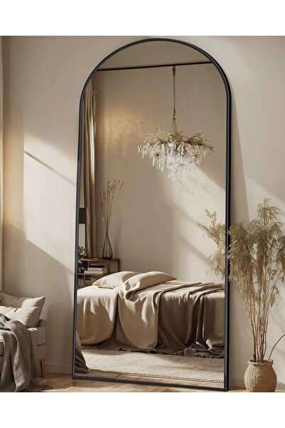 VALUE Full-length floor mirror with an aluminum frame (180 x 80 cm).