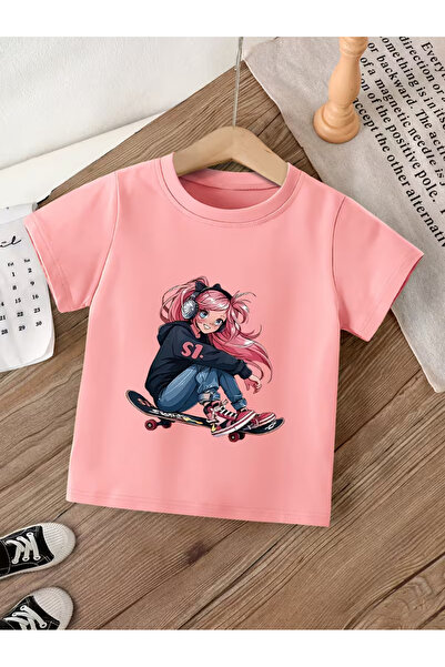 Cevval Short Sleeve Printed Children's T-Shirt