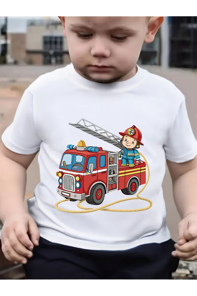 Cevval Short Sleeve Printed Children's T-Shirt