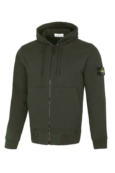 STONE ISLAND 6100067 FIRÇALANMIŞ ORGANİK PAMUK POLAR