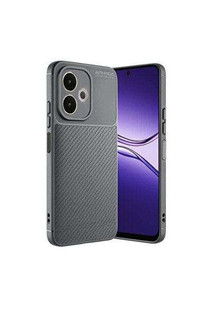 eco port Oppo A5 Pro 4g Compatible Case Auto Focus Carbon Cover - Gray