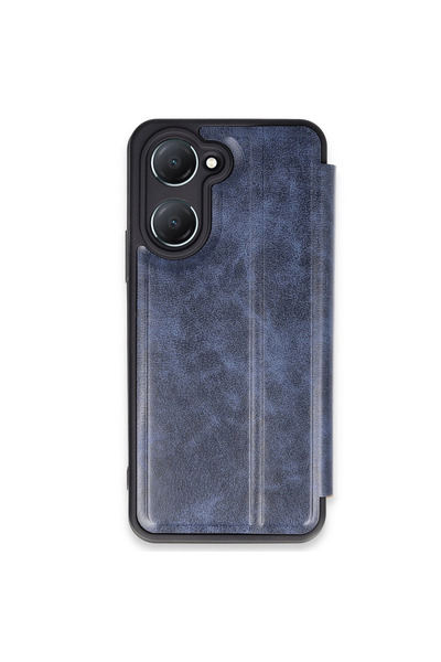 eco port غطاء فليب لهاتف فيفو Y18 - أزرق داكن