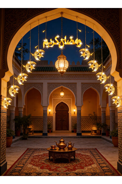 Generic Ramadan Lights, 2M Moon Star Lights, 8 Modes Hanging Fairy Light for ...