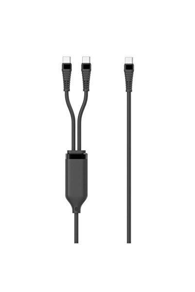 e-SWC Cablu de date si incarcare splitter e-SWC®, USB C la USB C, 1 m, Negru