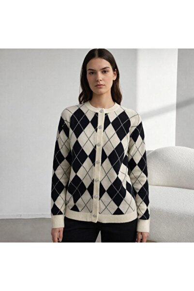 DOVEN Baklava desen yumoş triko ceket