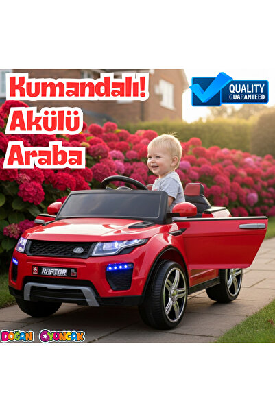 Doğan Oyuncak Dünyası Raptor GT Kırmızı Uzaktan Kumandalı 4X2 12 Volt Akülü A...