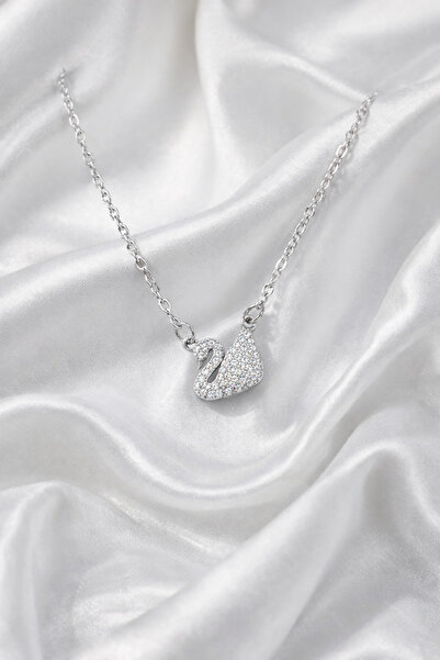 Mİ MİND البجعة نموذج الصلب قلادة