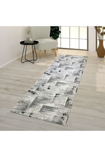 OEM Acoustic Anti-Slip Crossbar, Grey Shades, Relief, Polyester, Width 60 cm