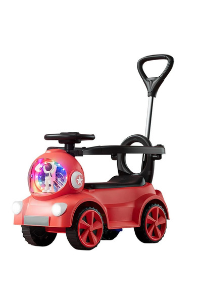 Leno Plastic Ride-On Car For Kids – Rocking Car For Girls And Boys - Red