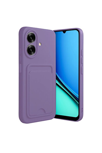 eco port Realme Note 60 Kelvin Silicone with Business Card Holder - Lilac