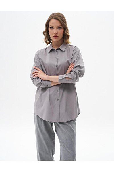 Kayra Cămașă din poplin cu nasturi 11503