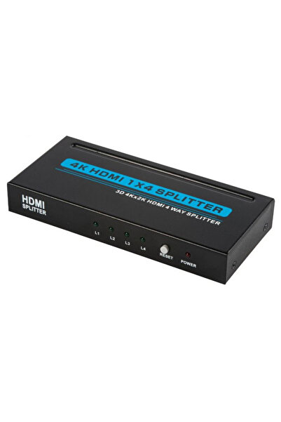 e-SWC Splitter HDMI profesional e-SWC®, 4 iesiri, 4K, UXGA, HDCP, Negru