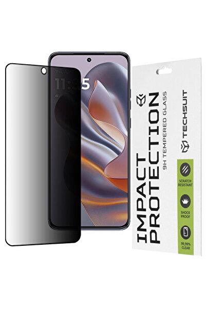 Techsuit Adeziv complet pentru confidențialitate 111D - Negru pentru Motorola...