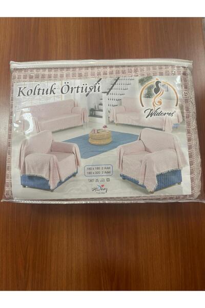 YAREN TEKSTİL Widores Çok Amaçlı Natural 4'lü Takım Koltuk Kanepe Çekyat Deko...