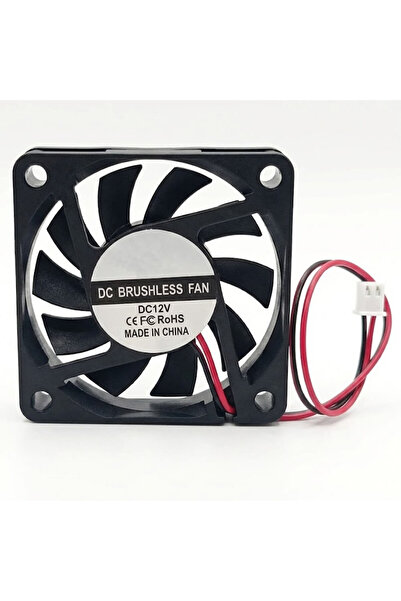 Alkatronik DC 12V Fan 60x60mm 6010 6x6cm 3500Rpm Soğutucu Kuluçka Ekran Kartı...