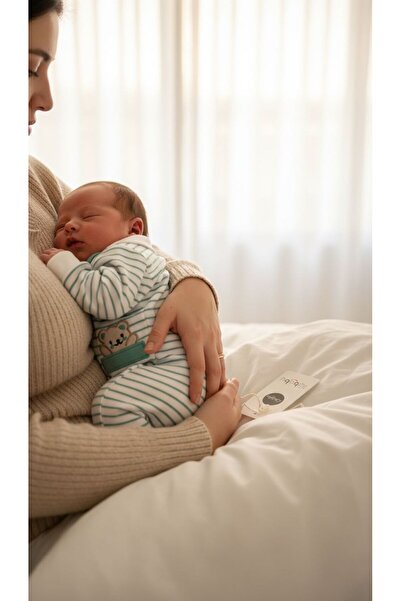 Aura Baby Erkek Bebek Ayıcık Desenli Salopet Tulum