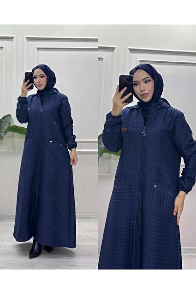 moda acar Full-Length Zippered Quilted Coat