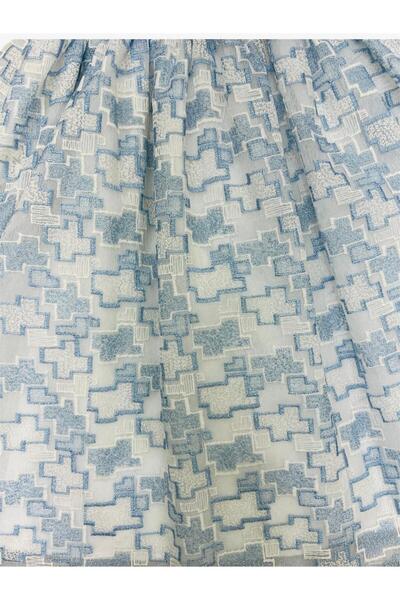 Rawai Roma Girls' sky blue suit for special occasions, jacquard fabric with a...