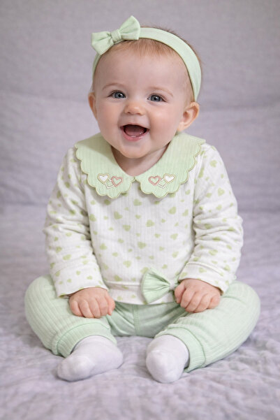 LITTLE&CO Baby Girl Heart Set of 2 – with Bow, Soft Texture, Daily & Special ...